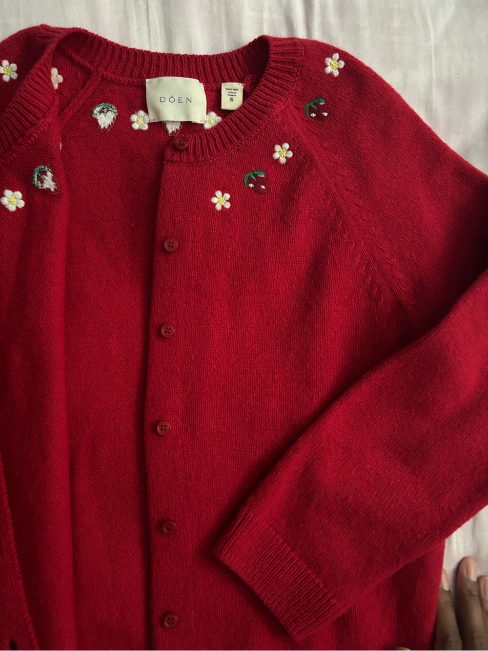 Doen Embroidered Daisy Cardigan - Picture 6 of 10
